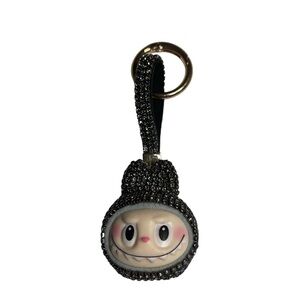 Labubu Black Crystal Bling Bag Charm/Keychain